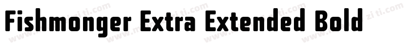Fishmonger Extra Extended Bold字体转换